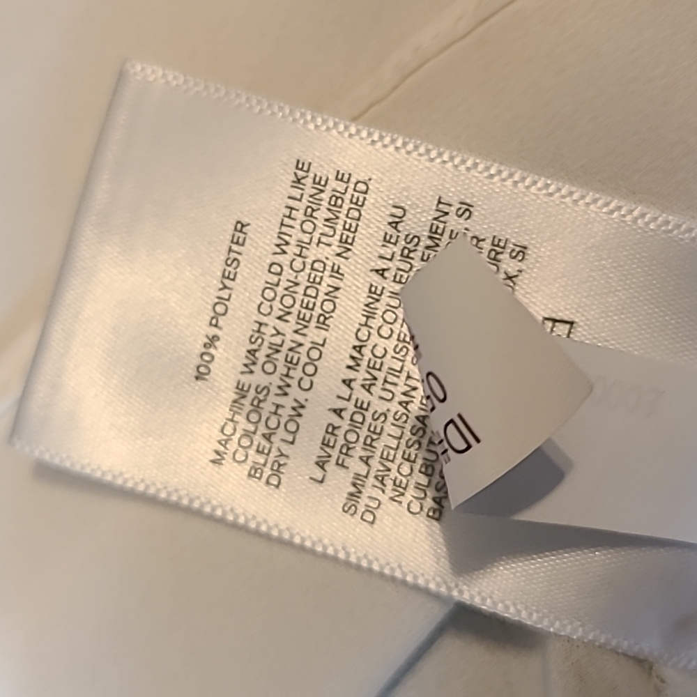 Express Cream Mock Neck Short Sleeve Blouse - Picture 7 of 10